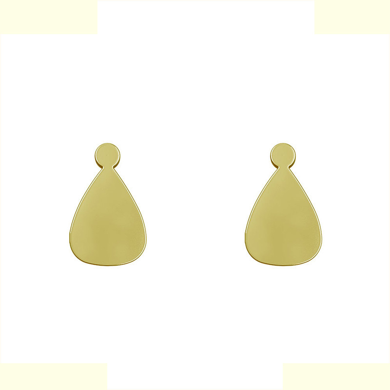 گوشواره طلا 18 عیار زنانه مدوپد مدل هندسی کد GA1-14040