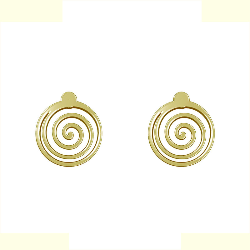 گوشواره طلا 18 عیار زنانه مدوپد مدل دایره کد GA1-14099