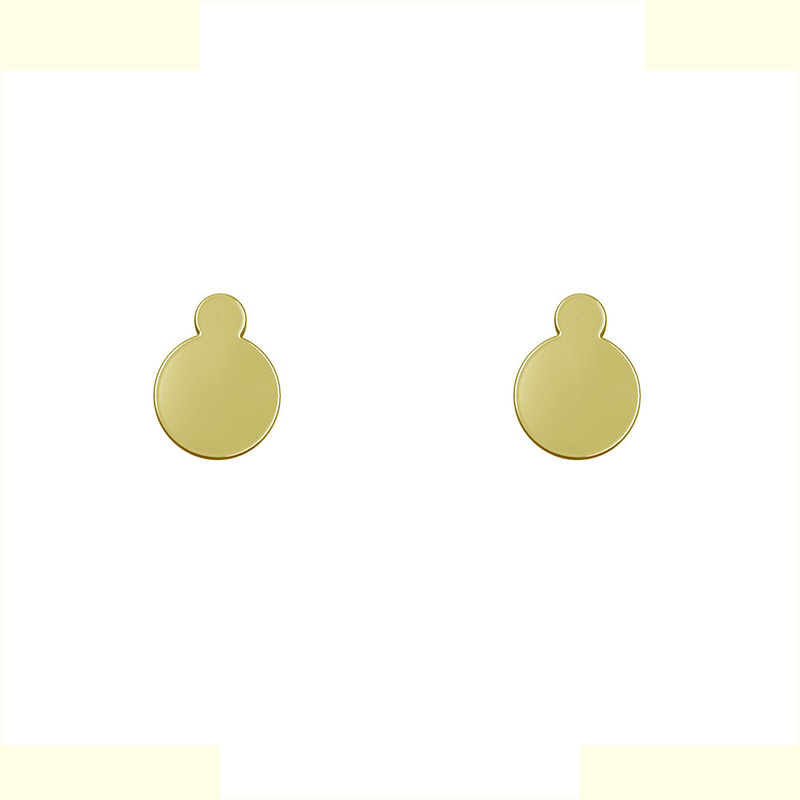 گوشواره طلا 18 عیار زنانه مدوپد مدل دایره کد GA1-14102