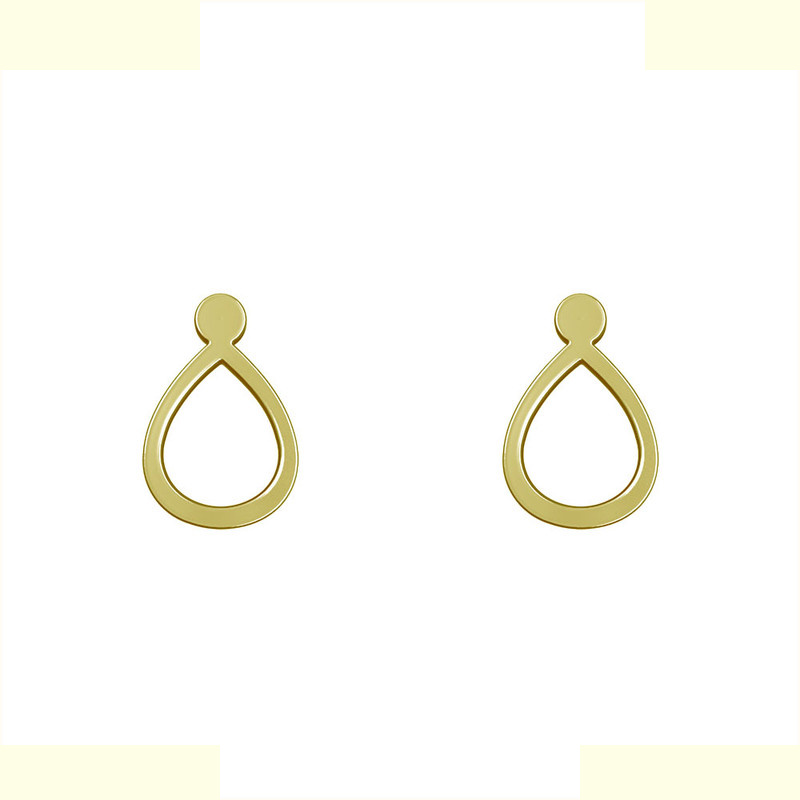 گوشواره طلا 18 عیار زنانه مدوپد مدل اشک کد GA1-14253