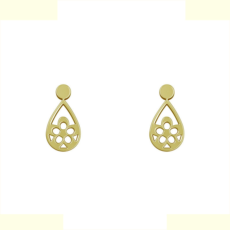 گوشواره طلا 18 عیار زنانه مدوپد مدل هندسی کد GA1-14287 گوشواره طلا 18 عیار زنانه مدوپد مدل هندسی کد GA1-14287