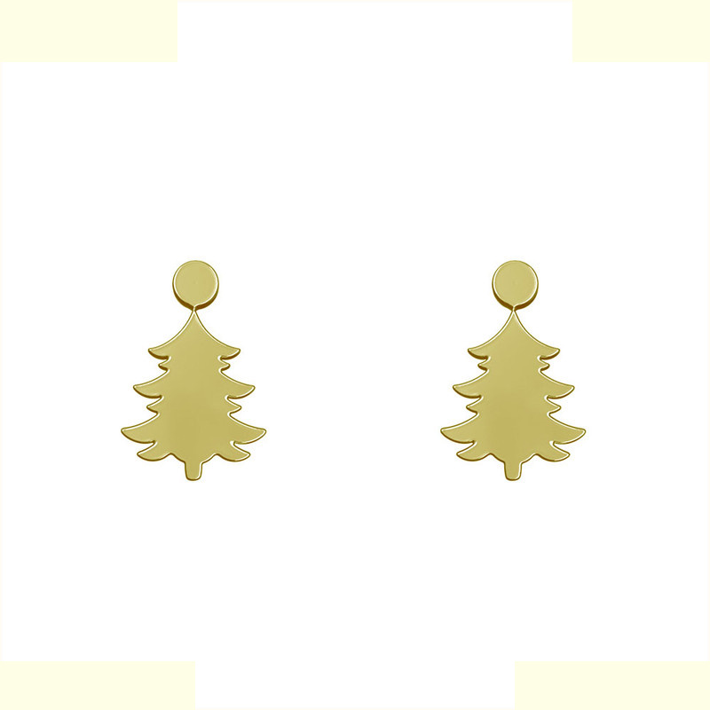 گوشواره طلا 18 عیار زنانه مدوپد مدل درخت کد GA1-14492