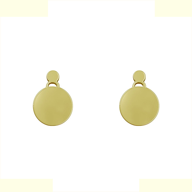 گوشواره طلا 18 عیار زنانه مدوپد مدل دایره کد GA1-14512