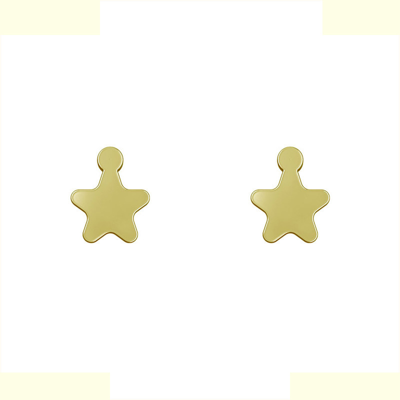 گوشواره طلا 18 عیار زنانه مدوپد مدل ستاره کد GA1-14582