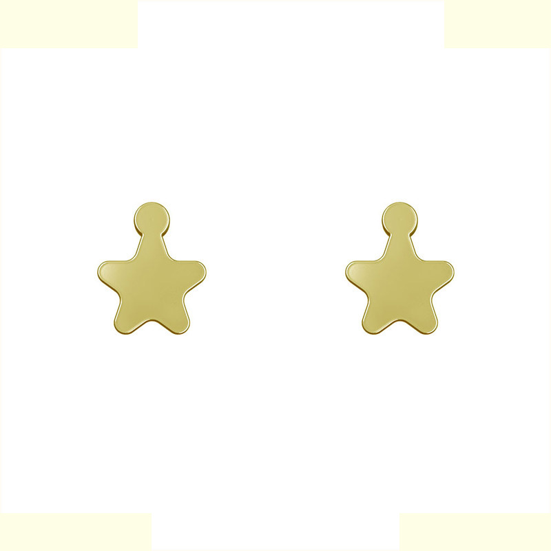 گوشواره طلا 18 عیار زنانه مدوپد مدل ستاره کد GA1-14687