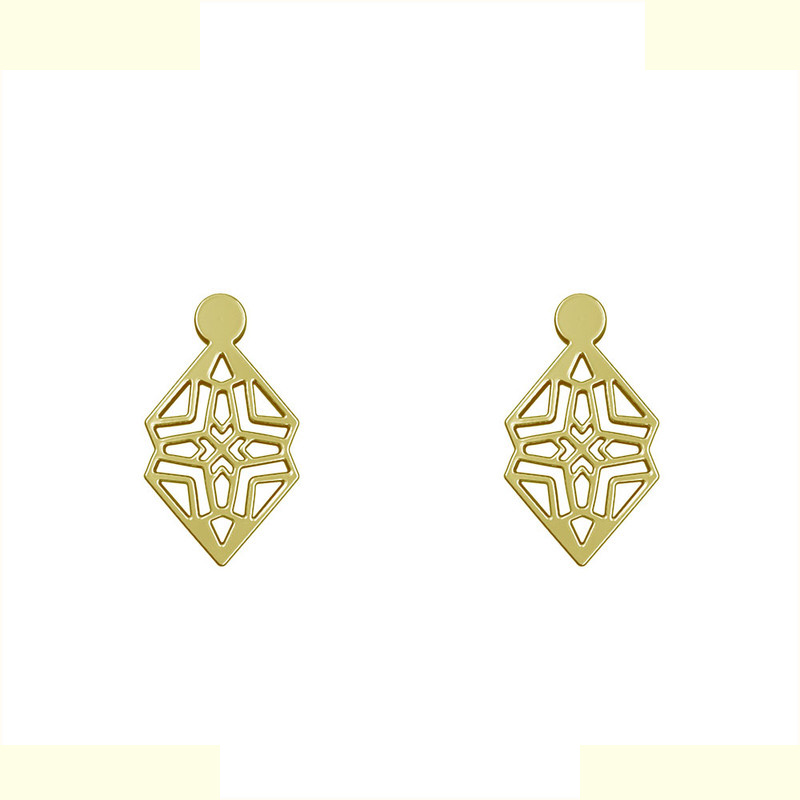 گوشواره طلا 18 عیار زنانه مدوپد مدل هندسی کد GA1-14910 گوشواره طلا 18 عیار زنانه مدوپد مدل هندسی کد GA1-14910