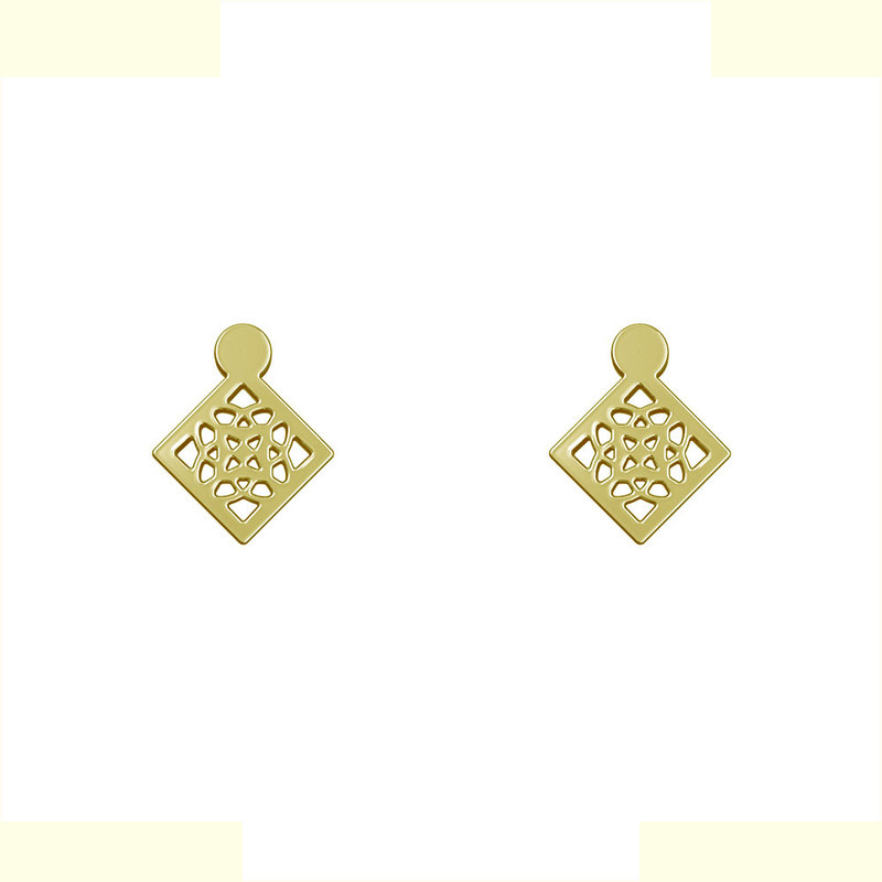 گوشواره طلا 18 عیار زنانه مدوپد مدل هندسی کد GA1-14930 گوشواره طلا 18 عیار زنانه مدوپد مدل هندسی کد GA1-14930