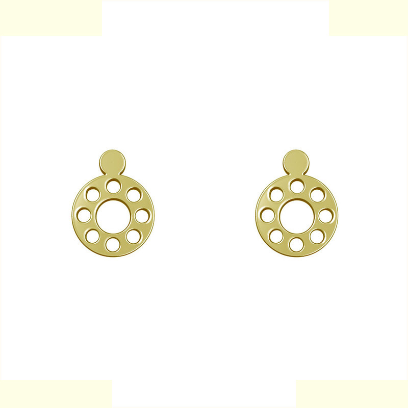 گوشواره طلا 18 عیار زنانه مدوپد مدل هندسی کد GA1-14934 گوشواره طلا 18 عیار زنانه مدوپد مدل هندسی کد GA1-14934