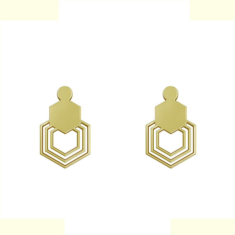 گوشواره طلا 18 عیار زنانه مدوپد مدل هندسی کد GA1-14971 گوشواره طلا 18 عیار زنانه مدوپد مدل هندسی کد GA1-14971