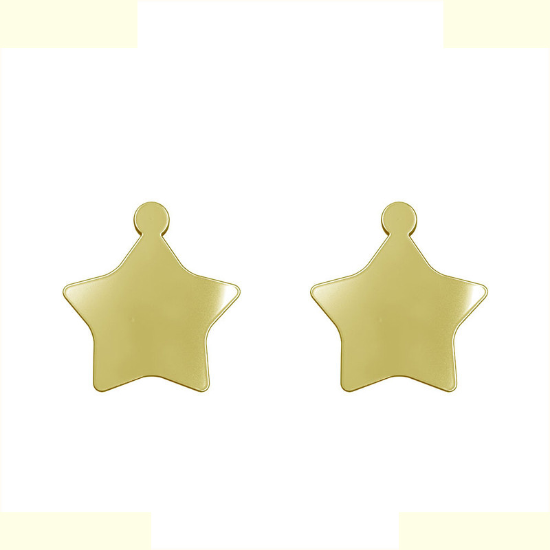 گوشواره طلا 18 عیار زنانه مدوپد مدل ستاره کد GA1-15387