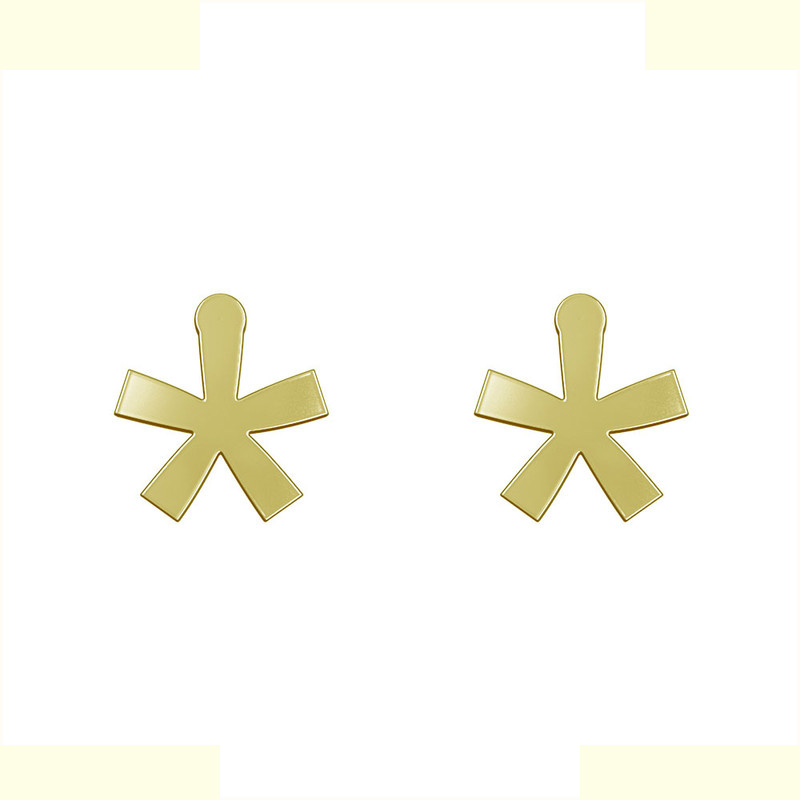 گوشواره طلا 18 عیار زنانه مدوپد مدل ستاره کد GA1-15394