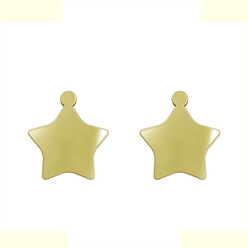 گوشواره طلا 18 عیار زنانه مدوپد مدل ستاره کد GA1-15409