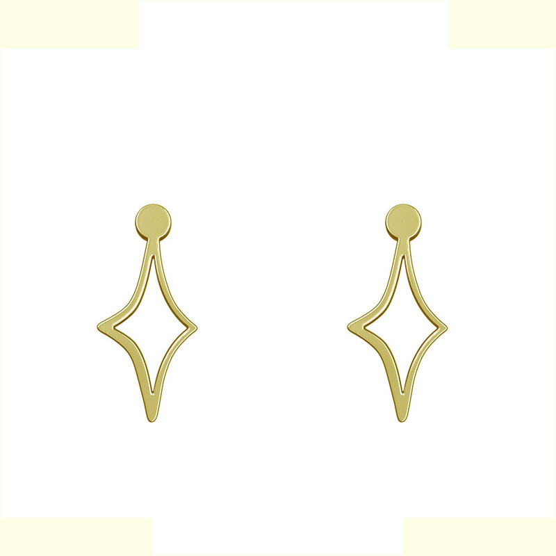 گوشواره طلا 18 عیار زنانه مدوپد مدل ستاره کد GA1-15416