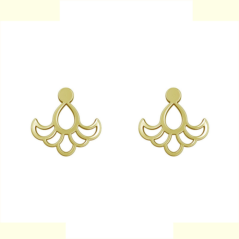 گوشواره طلا 18 عیار زنانه مدوپد مدل اسلیمی کد GA1-15331 گوشواره طلا 18 عیار زنانه مدوپد مدل اسلیمی کد GA1-15331