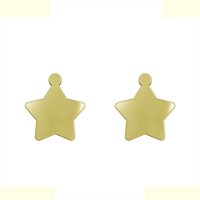 گوشواره طلا 18 عیار زنانه مدوپد مدل ستاره کد GA1-15347