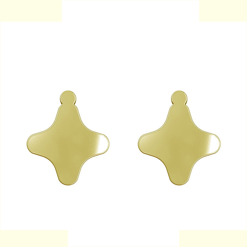 گوشواره طلا 18 عیار زنانه مدوپد مدل ستاره کد GA1-15512