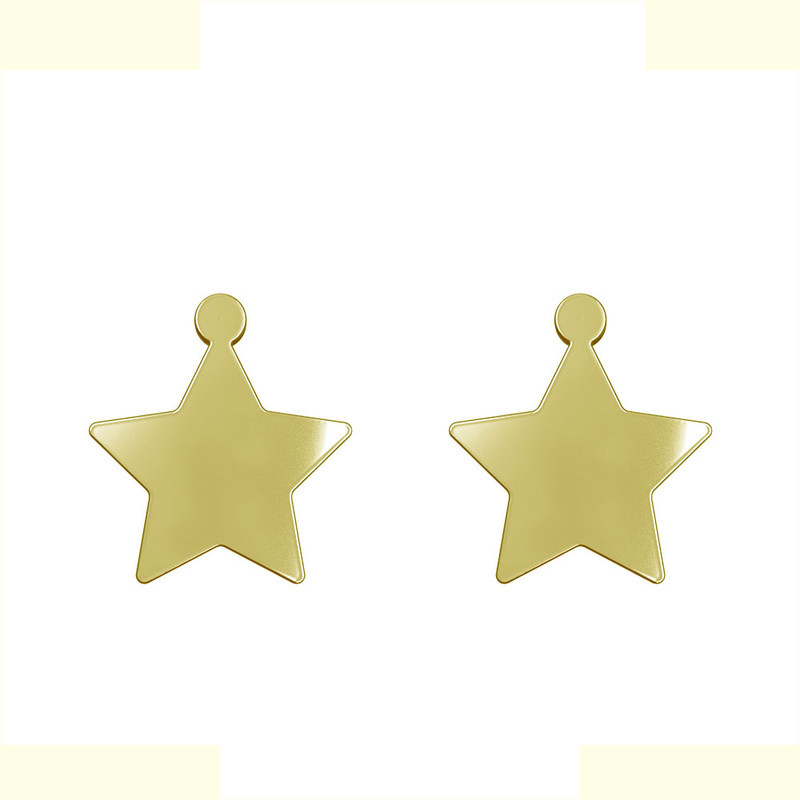 گوشواره طلا 18 عیار زنانه مدوپد مدل ستاره کد GA1-15514