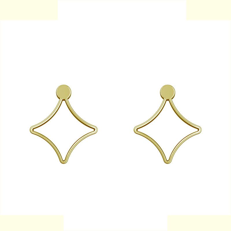 گوشواره طلا 18 عیار زنانه مدوپد مدل ستاره کد GA1-15532