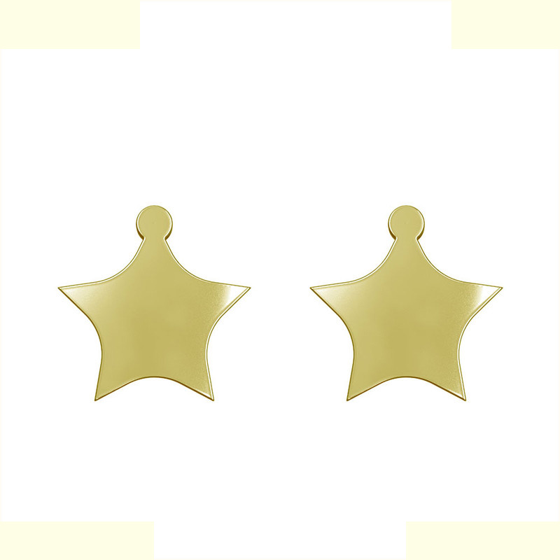 گوشواره طلا 18 عیار زنانه مدوپد مدل ستاره کد GA1-15535