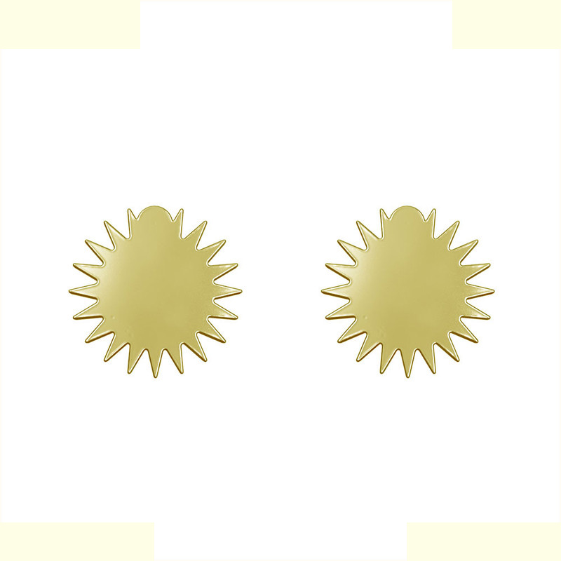 گوشواره طلا 18 عیار زنانه مدوپد مدل ستاره کد GA1-15605