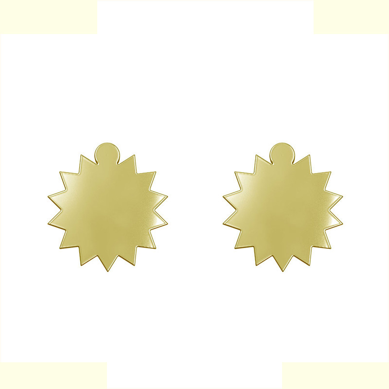 گوشواره طلا 18 عیار زنانه مدوپد مدل ستاره کد GA1-15610