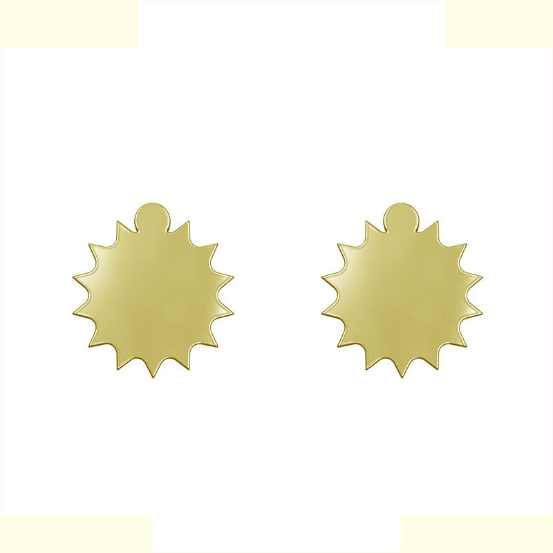 گوشواره طلا 18 عیار زنانه مدوپد مدل ستاره کد GA1-15615