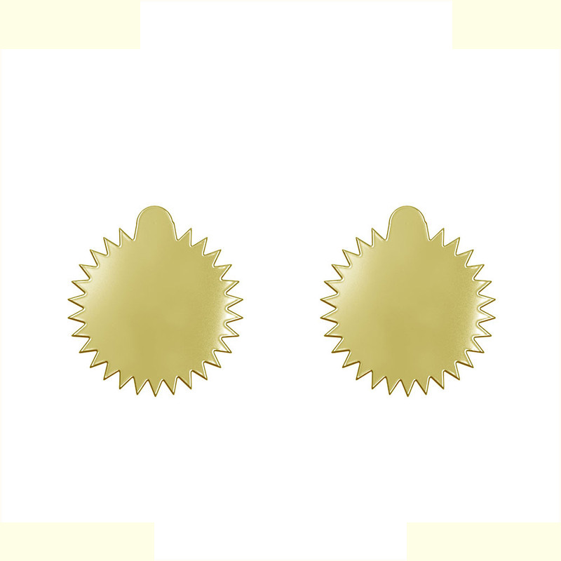 گوشواره طلا 18 عیار زنانه مدوپد مدل ستاره کد GA1-15616