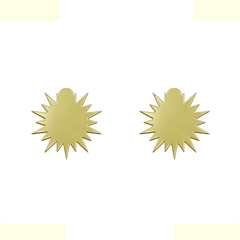 گوشواره طلا 18 عیار زنانه مدوپد مدل ستاره کد GA1-15624