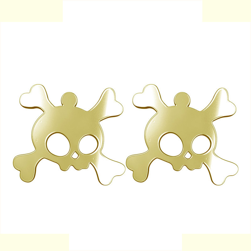 گوشواره طلا 18 عیار زنانه مدوپد مدل جمجمه کد GA1-15661