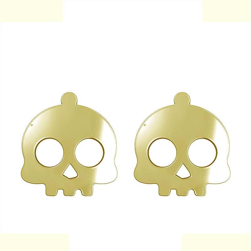 گوشواره طلا 18 عیار زنانه مدوپد مدل جمجمه کد GA1-15664