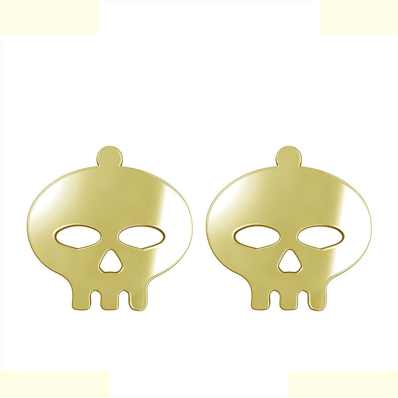 گوشواره طلا 18 عیار زنانه مدوپد مدل جمجمه کد GA1-15667