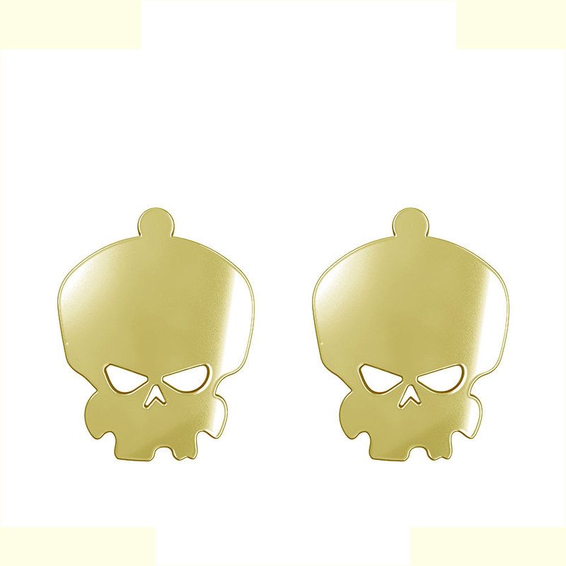 گوشواره طلا 18 عیار زنانه مدوپد مدل جمجمه کد GA1-15670