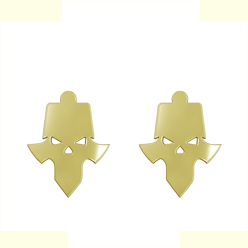 گوشواره طلا 18 عیار زنانه مدوپد مدل جمجمه کد GA1-15671