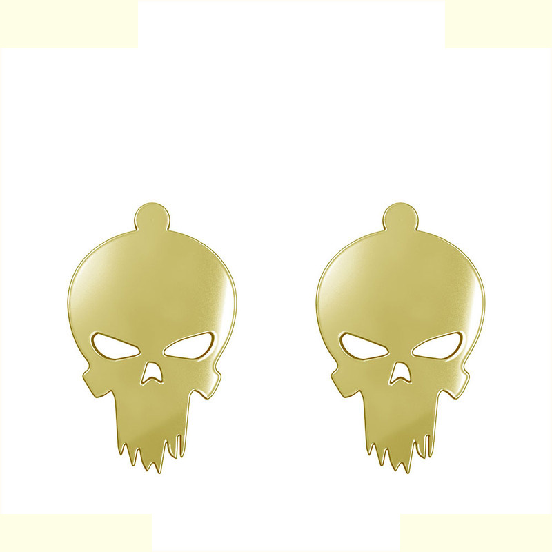 گوشواره طلا 18 عیار زنانه مدوپد مدل جمجمه کد GA1-15672