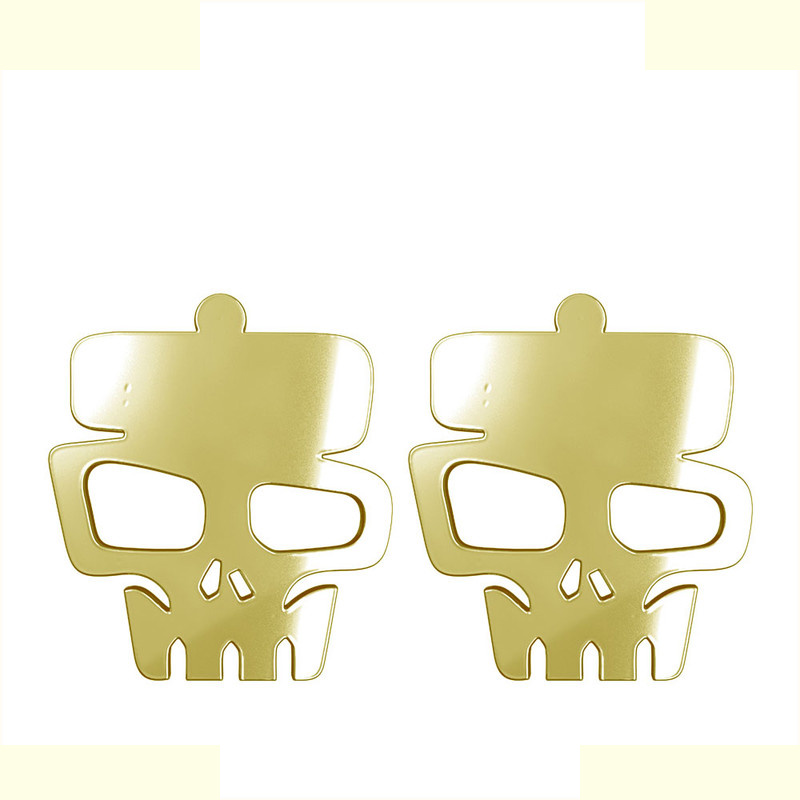 گوشواره طلا 18 عیار زنانه مدوپد مدل جمجمه کد GA1-15673