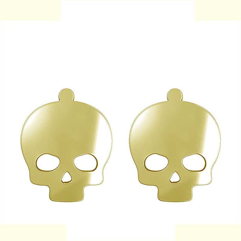 گوشواره طلا 18 عیار زنانه مدوپد مدل جمجمه کد GA1-15695