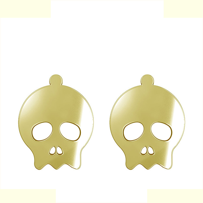 گوشواره طلا 18 عیار زنانه مدوپد مدل جمجمه کد GA1-15715