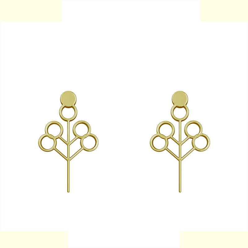 گوشواره طلا 18 عیار زنانه مدوپد مدل درخت کد GA1-15782