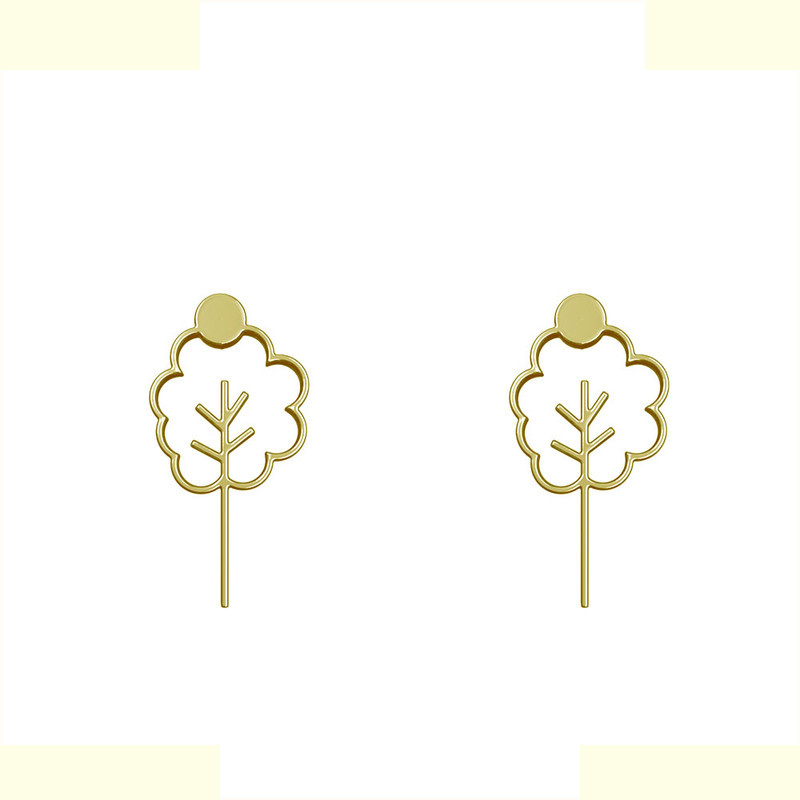 گوشواره طلا 18 عیار زنانه مدوپد مدل درخت کد GA1-15784