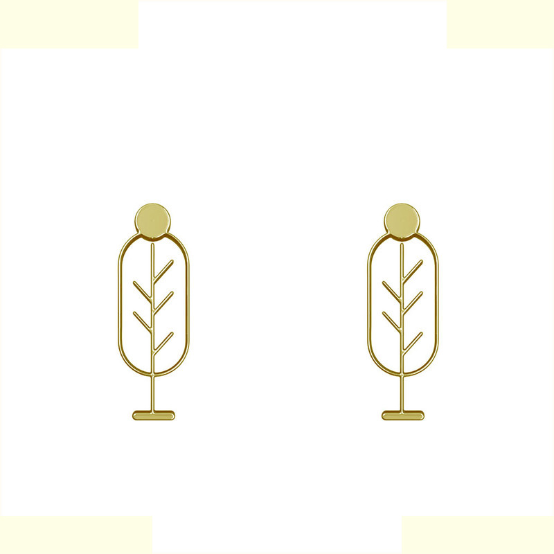 گوشواره طلا 18 عیار زنانه مدوپد مدل درخت کد GA1-15793