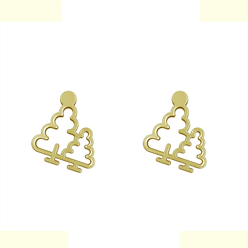 گوشواره طلا 18 عیار زنانه مدوپد مدل درخت کد GA1-15808