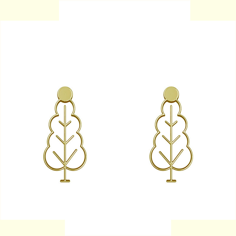 گوشواره طلا 18 عیار زنانه مدوپد مدل درخت کد GA1-15809