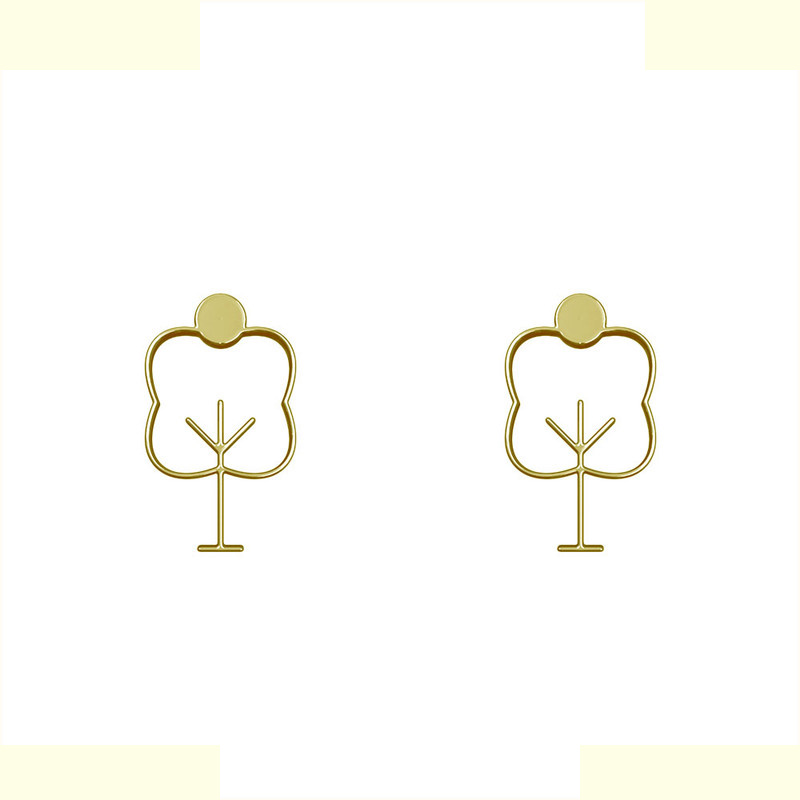 گوشواره طلا 18 عیار زنانه مدوپد مدل درخت کد GA1-15810