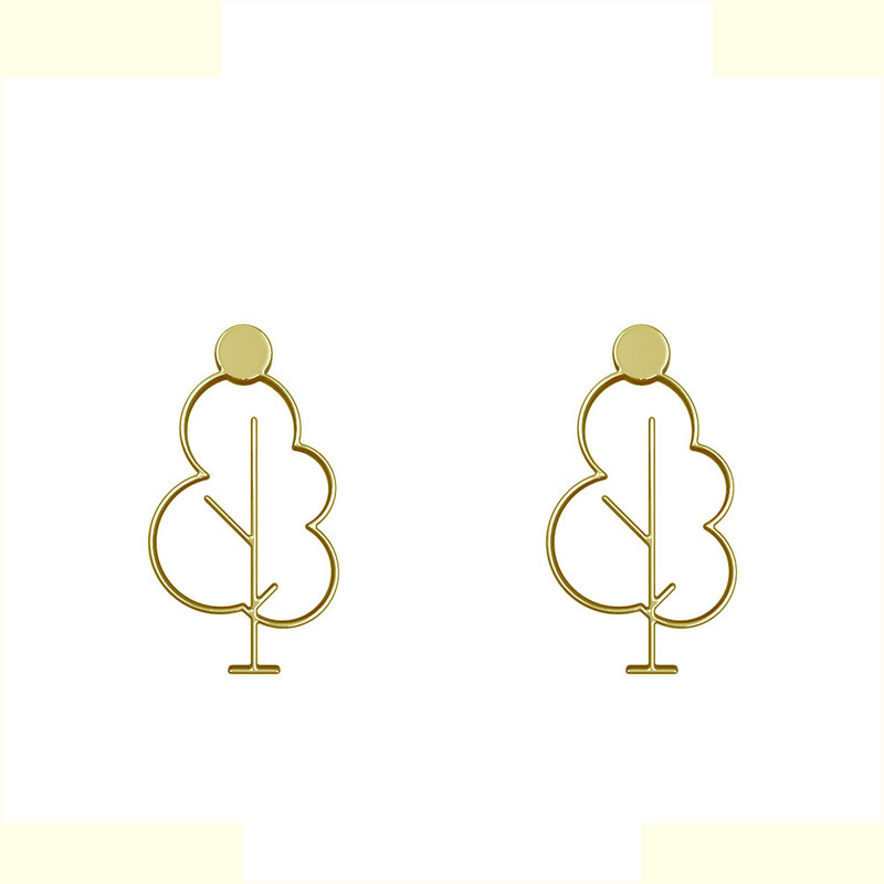 گوشواره طلا 18 عیار زنانه مدوپد مدل درخت کد GA1-15813