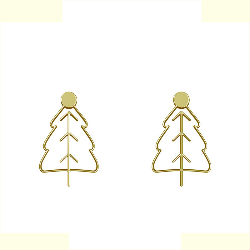 گوشواره طلا 18 عیار زنانه مدوپد مدل درخت کد GA1-15841