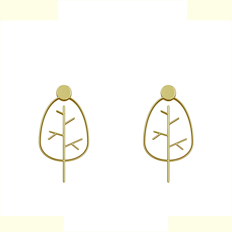 گوشواره طلا 18 عیار زنانه مدوپد مدل درخت کد GA1-15854