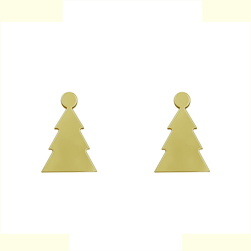 گوشواره طلا 18 عیار زنانه مدوپد مدل برگ کد GA1-15951