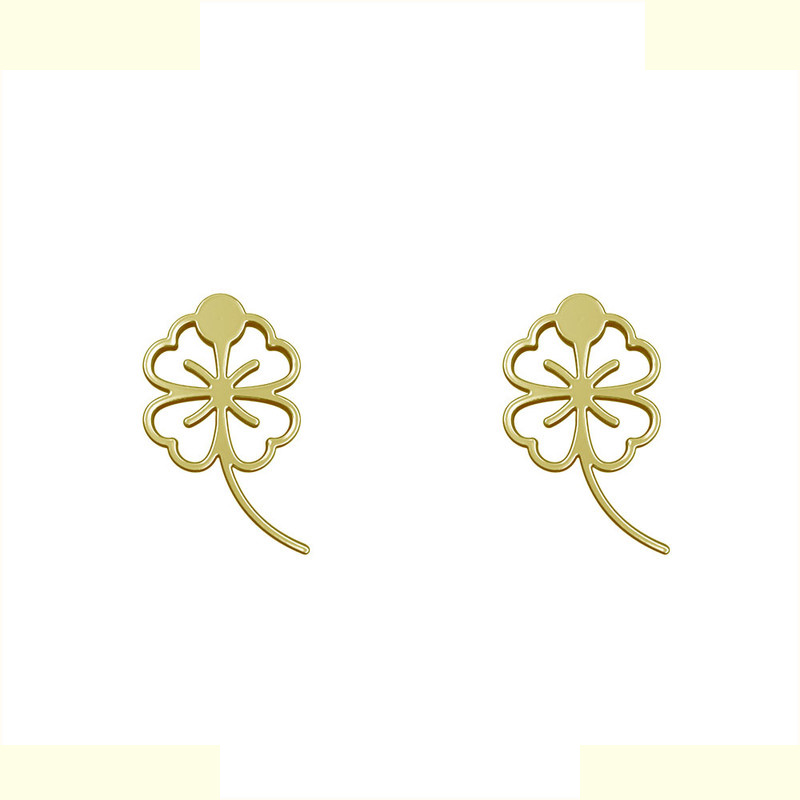 گوشواره طلا 18 عیار زنانه مدوپد مدل برگ کد GA1-16003