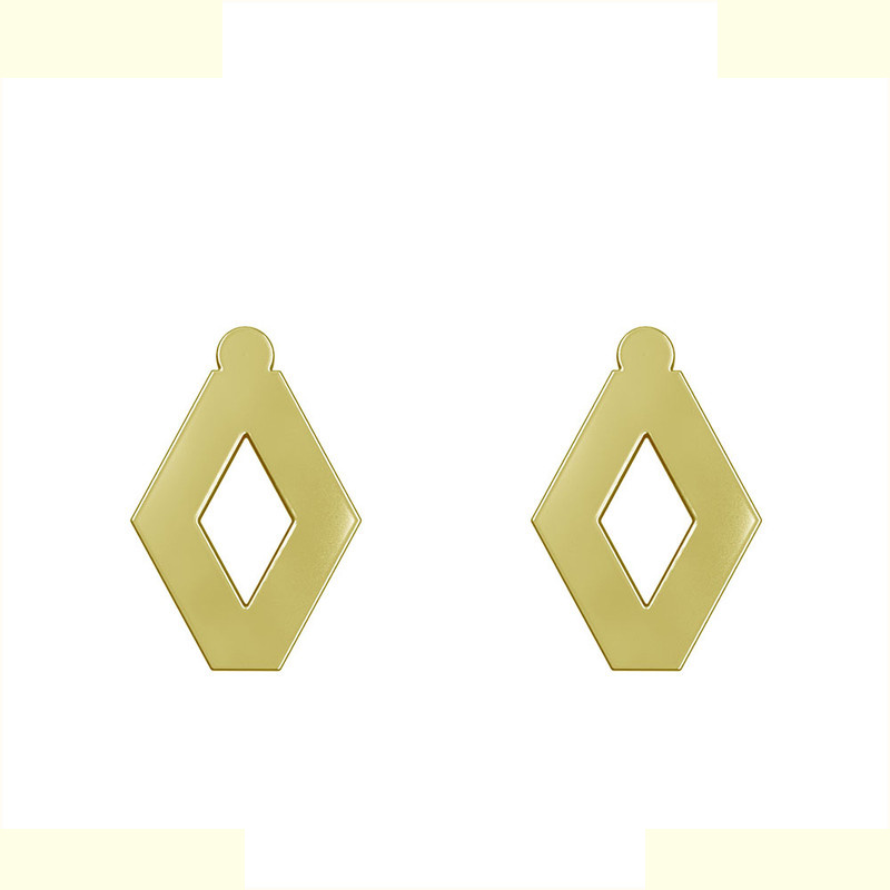 گوشواره طلا 18 عیار زنانه مدوپد مدل رنو کد GA1-16218