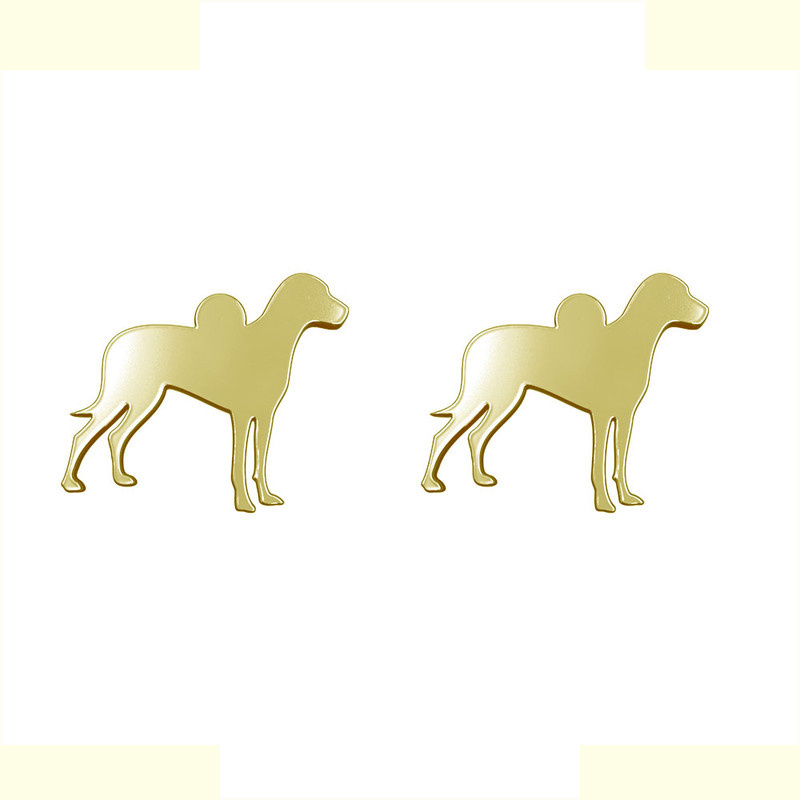 گوشواره طلا 18 عیار زنانه مدوپد مدل سگ کد GA1-16323